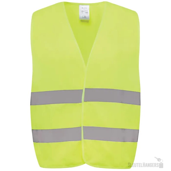 GRS gerecycled PET reflecterend veiligheidsvest geel