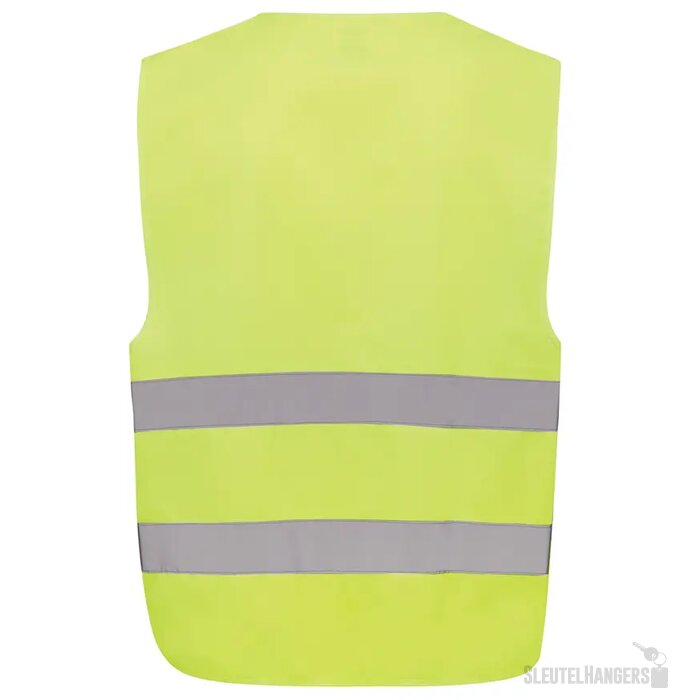 GRS gerecycled PET reflecterend veiligheidsvest geel