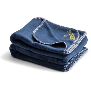 Plaid met stiksels Blauw