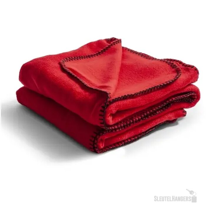 Plaid met stiksels Rood