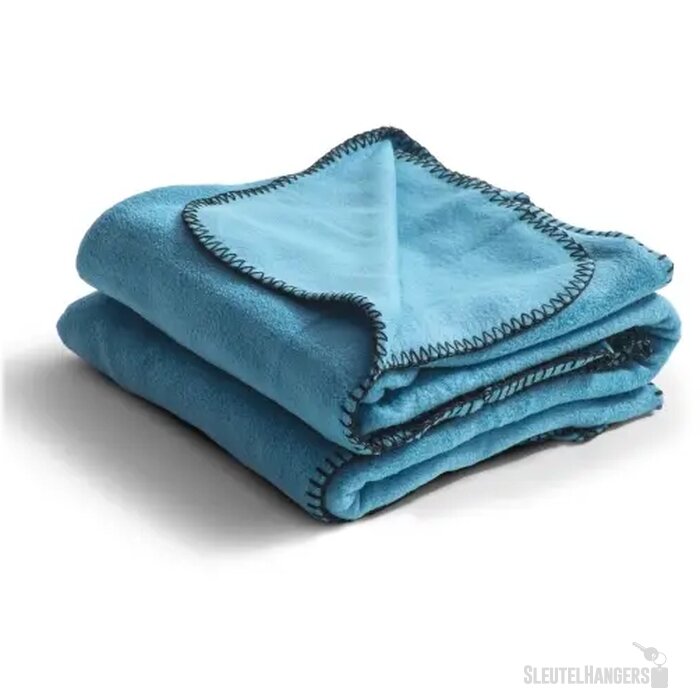 Plaid met stiksels Lichtblauw