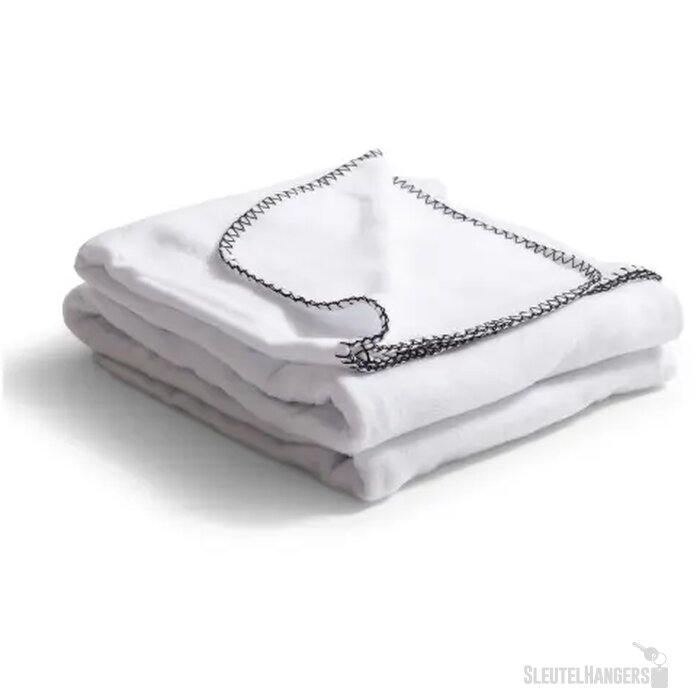 Plaid met stiksels Wit