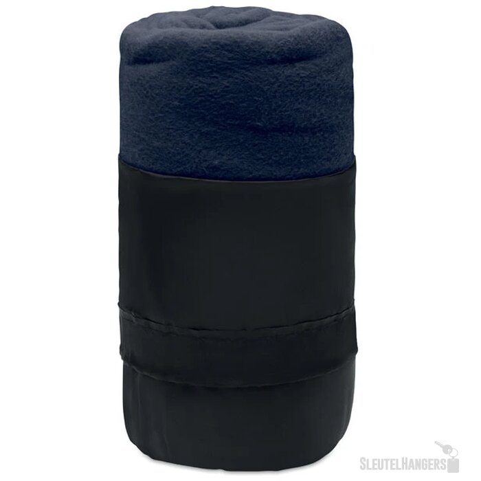 RPET fleece deken in hoes Blauw