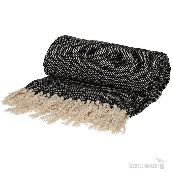 JENS Living Recycled Cotton Plaid Juul Zwart