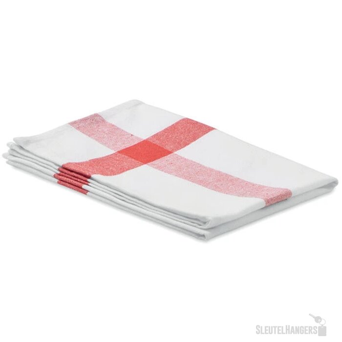 Gerecyclede theedoek Rood