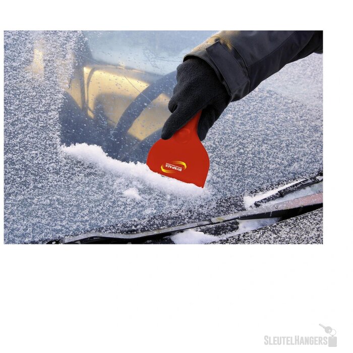 Stevige Ijskrabber Met Handvat Rood