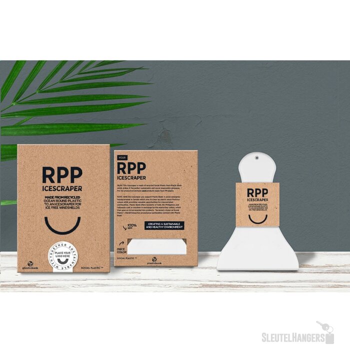 Recycled Social Plastic Ijskrabber Wit