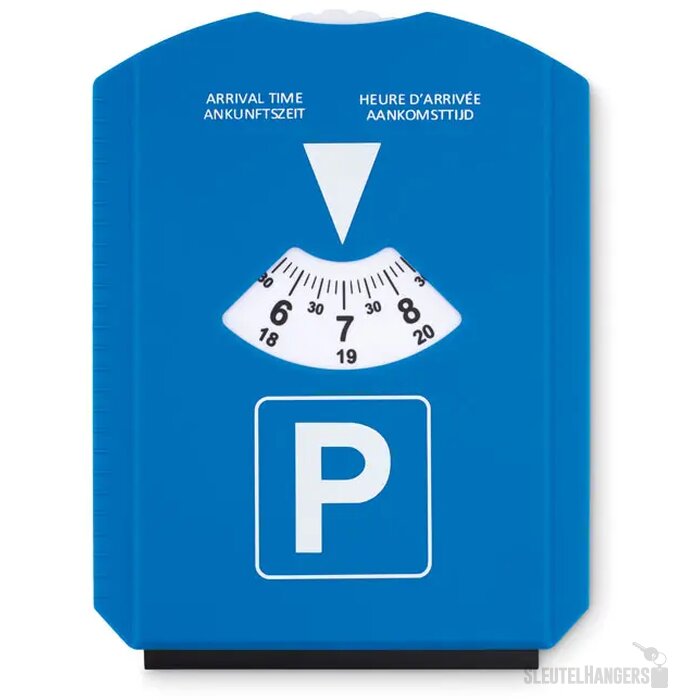 IJskrabber met parkeerschijf Blauw