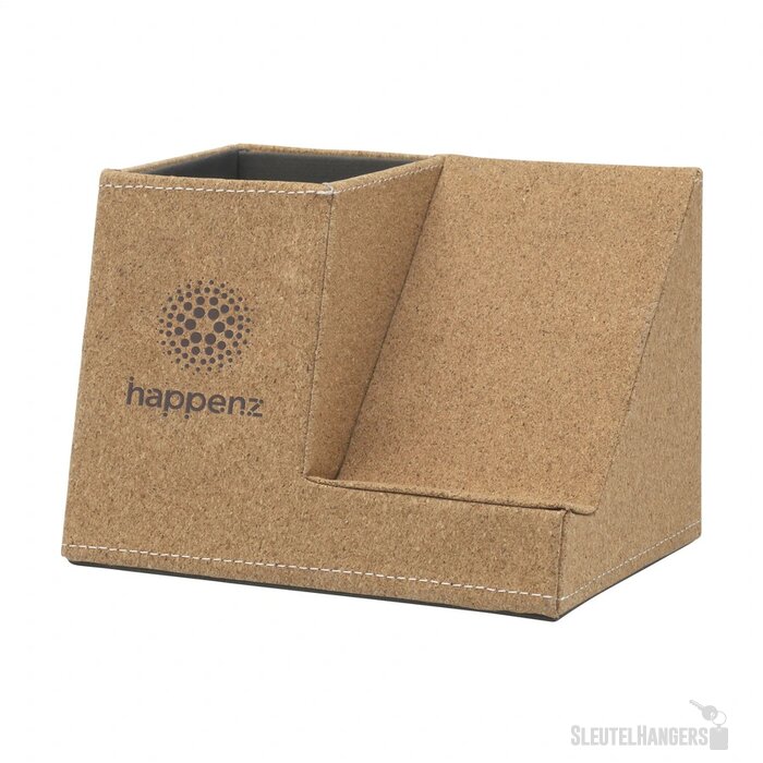 Penhouder Met Draadloze Oplader Bruin