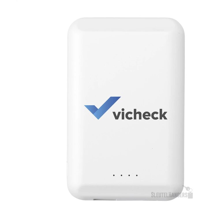 Powerbank Met Draadloze Oplader (5000 Mah) Wit