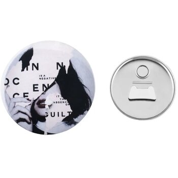 Koelkastmagneet met flesopener Zilver Koelkastmagneet met flesopener Zilver