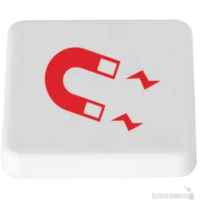 Vierkante magneet Wit