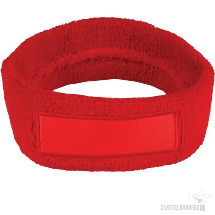 Zweetband hoofd bedrukken Rood