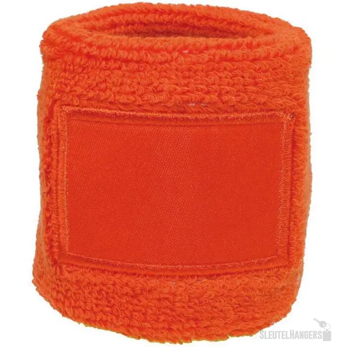 Zweetbandjes pols bedrukken Oranje