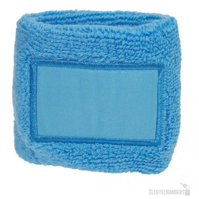 Zweetbandjes pols bedrukken Lichtblauw