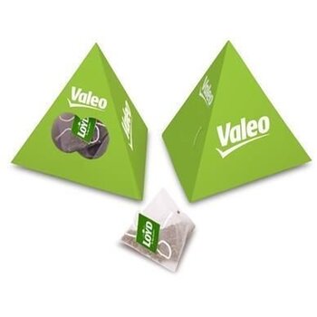 10 piramide theezakjes in bedrukte doos Custom Made