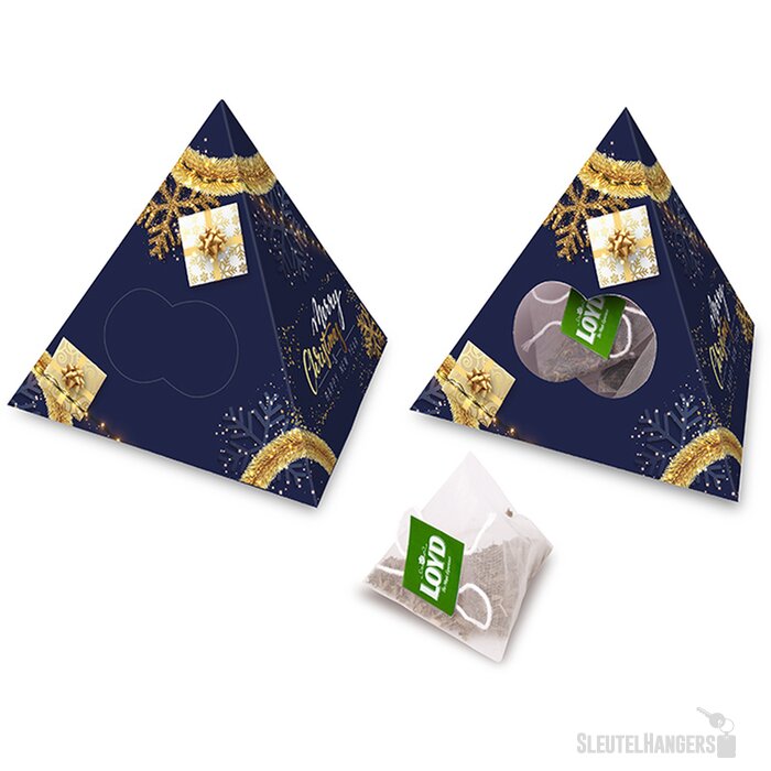 10 piramide theezakjes in bedrukte doos Custom Made