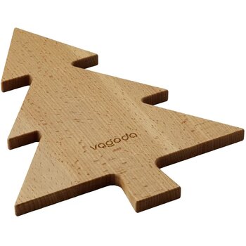 Serveerplank In Kerstboom Vorm Zwart/Bruin