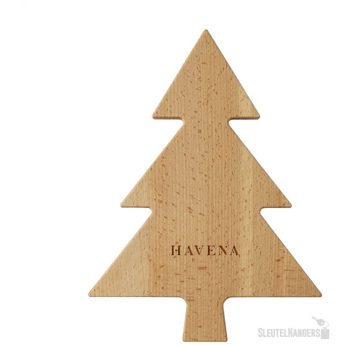 Serveerplank In Kerstboom Vorm Zwart/Bruin