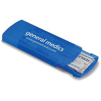 Doosje met pleisters Evan transparant