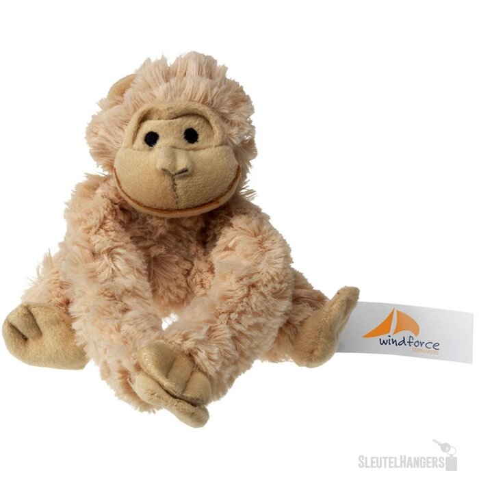 Gorilla Knuffel Met Klittenband Kaki