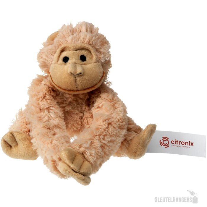 Gorilla Knuffel Met Klittenband Kaki