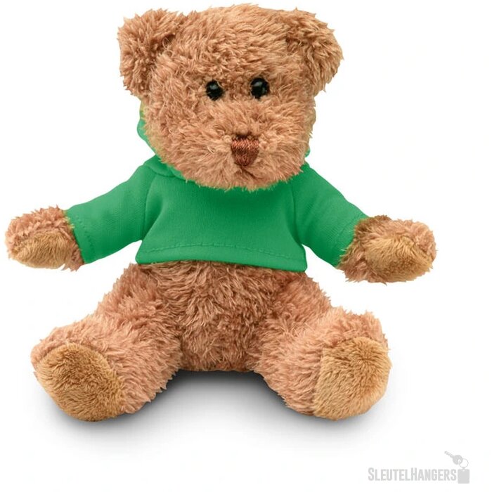 Teddybeer met shirt Groen