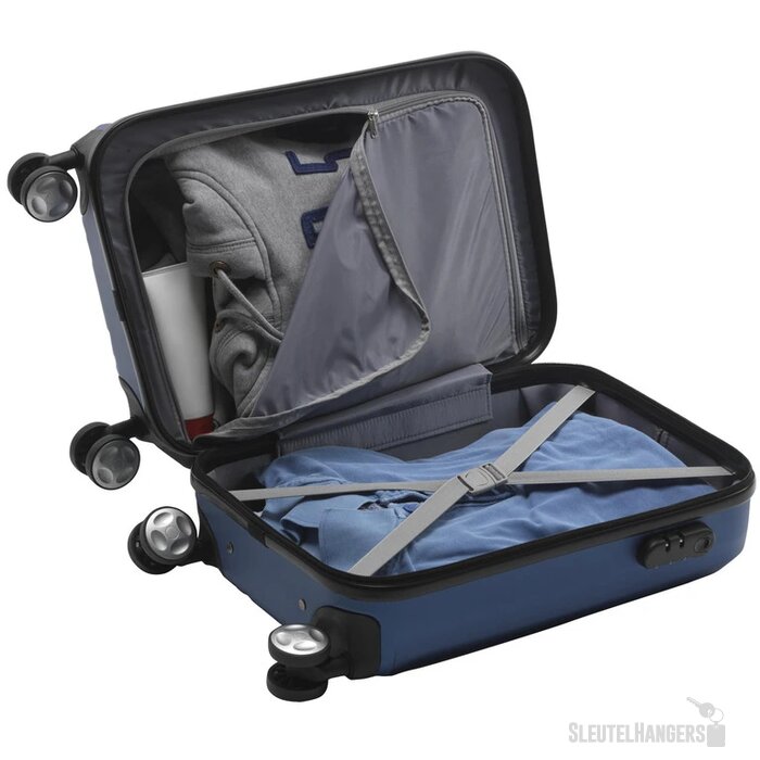 Trendy Lichtgewicht Trolley Blauw