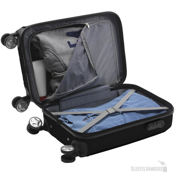 Trendy Lichtgewicht Trolley Zwart