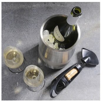 Gerecycled Rvs Wijnkoeler Zilver