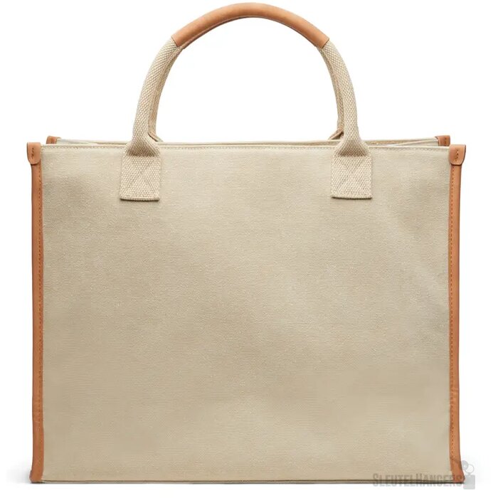 VINGA Bosler RCS recycled canvas office draagtas beige