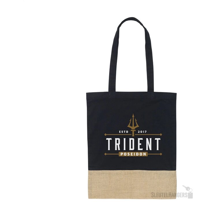 Combi Organic Shopper (160 G/M²) Tas Zwart