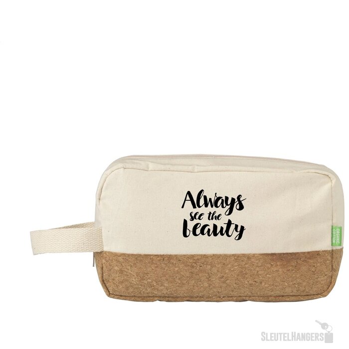 Eco Cork Cosmetic Bag Toilettas Naturel