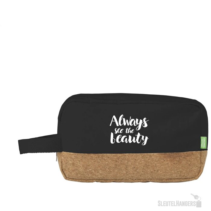 Eco Cork Cosmetic Bag Toilettas Zwart