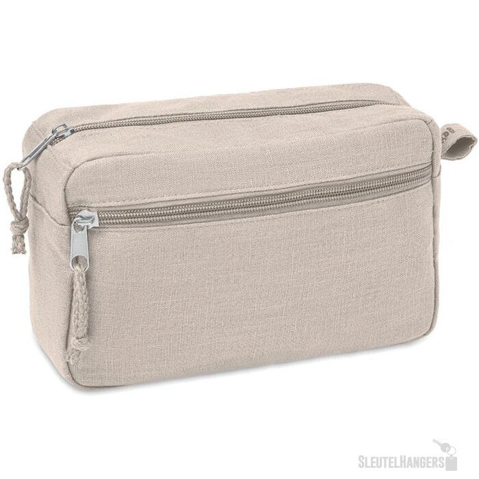 Hennep toilettas Naima cosmetic beige