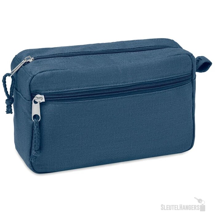 Hennep toilettas Naima cosmetic blauw