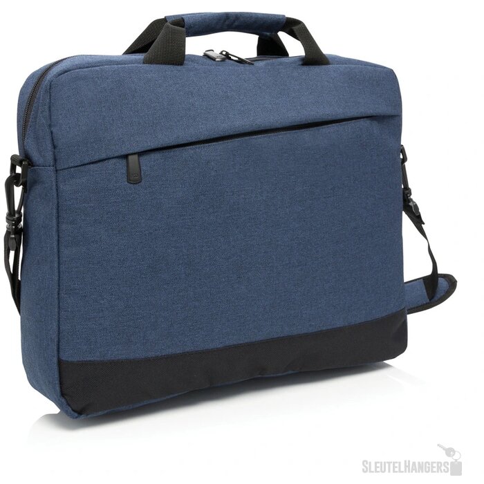 Trend 15” laptop tas PVC-vrij donkerblauw, zwart