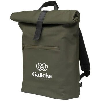 Lennon Roll-Top Recycled Pu Backpack Rugzak Donkergroen Lennon Roll-Top Recycled Pu Backpack Rugzak Donkergroen