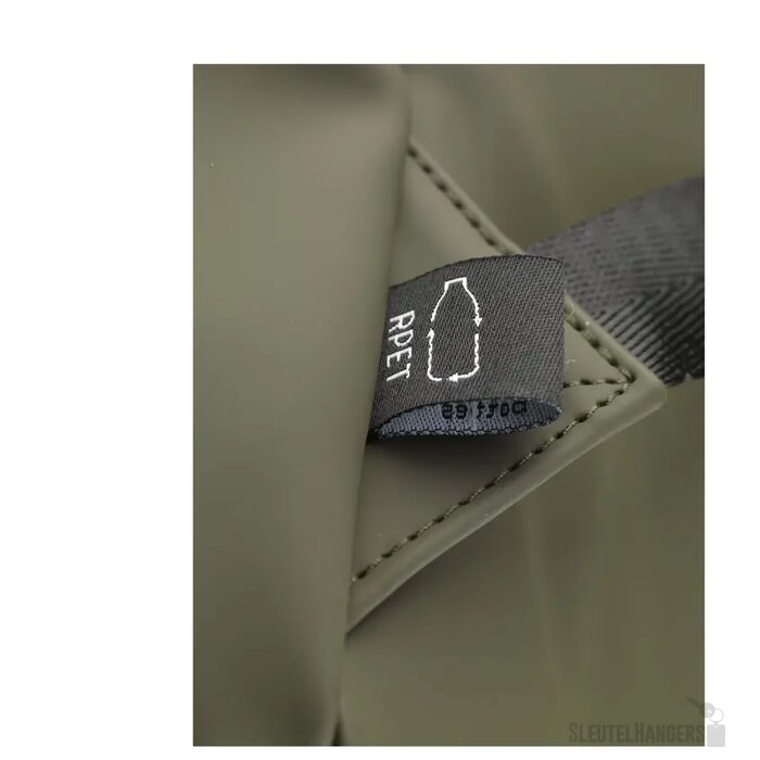 Lennon Roll-Top Recycled Pu Backpack Rugzak Donkergroen