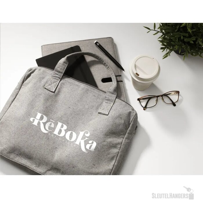 Wolkat Casablanca 15,6 Inch Recycled Textile Laptop Bag Grijs