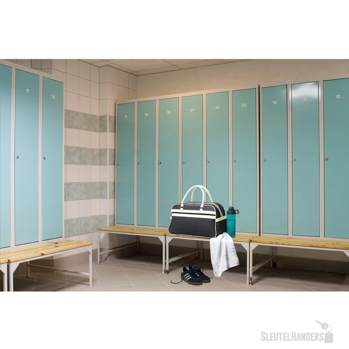 Retrosport Sporttas Zwart/Wit