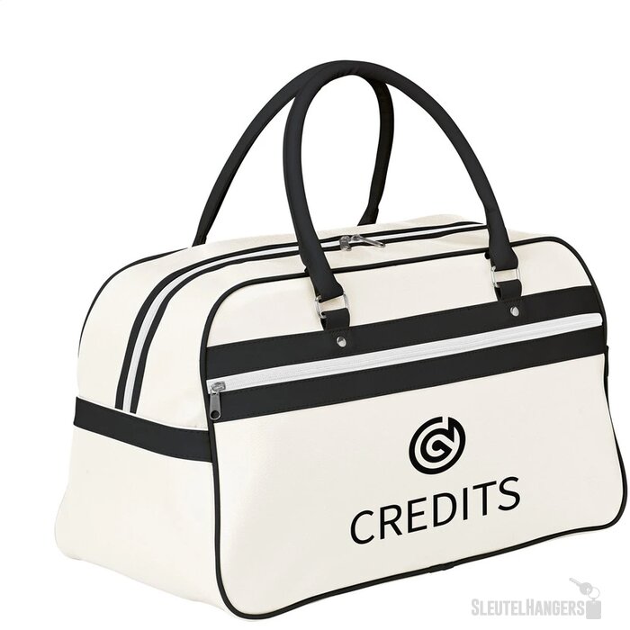 Retrosport Sporttas Wit/Zwart