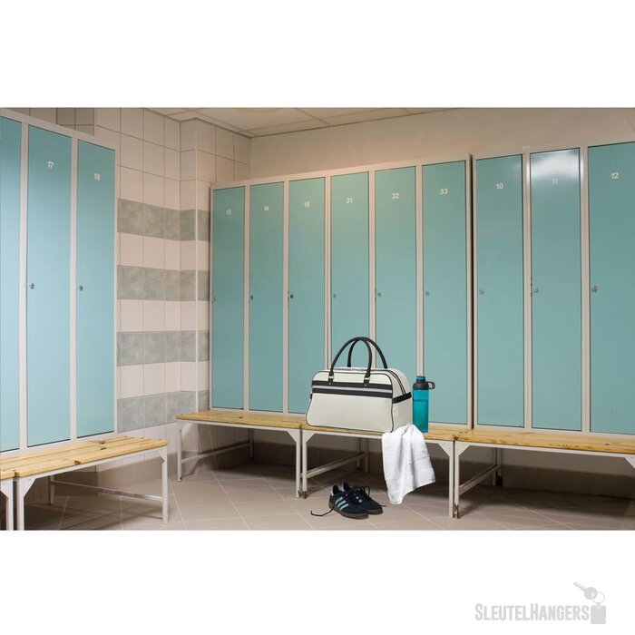 Retrosport Sporttas Wit/Zwart