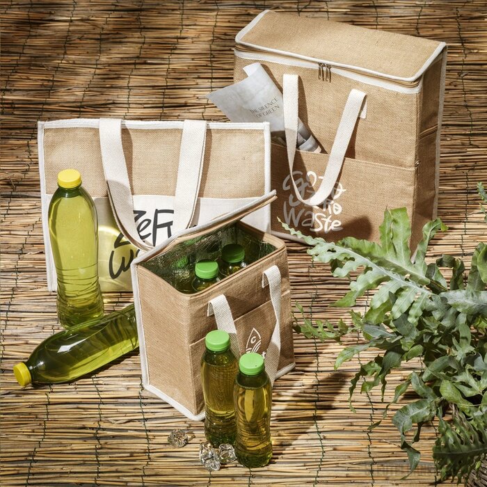 Duurzame Koeltas Van Jute/Katoen Naturel