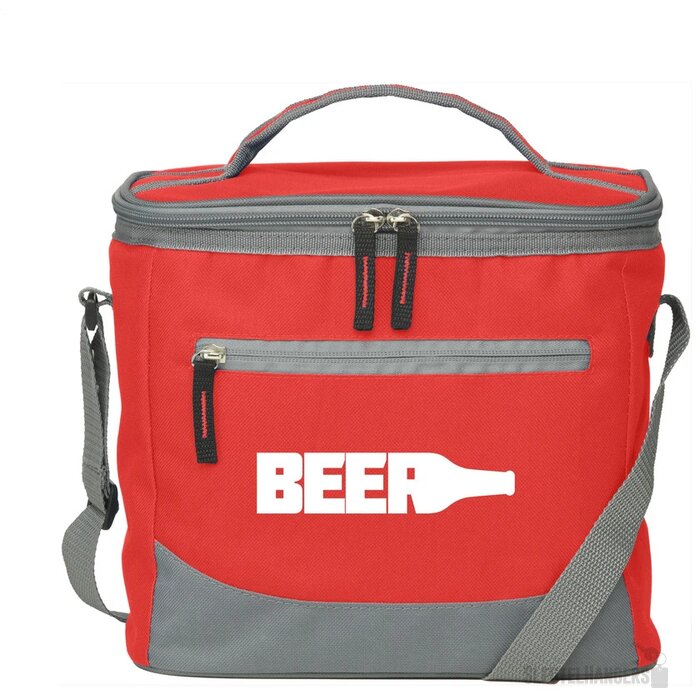 Koeltas Met Verstelbare Schouderriem Rood