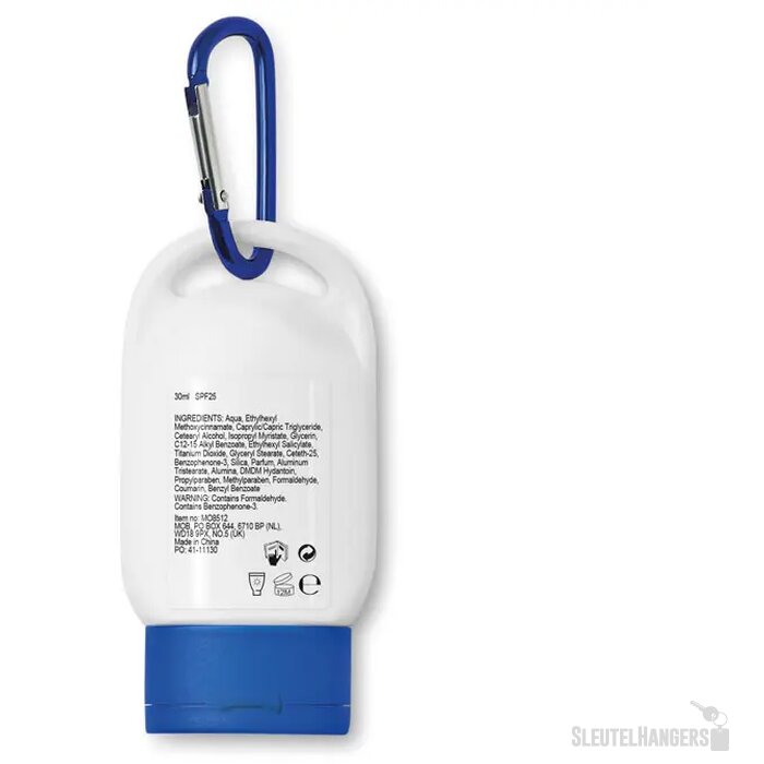 Zonnebrand met karabijnhaak (30 ml) Blauw