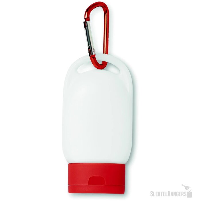 Zonnebrand met karabijnhaak (30 ml) Rood