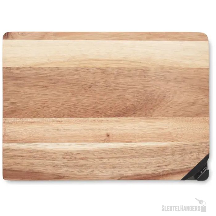 Houten snijplank met messenslijper Bruin
