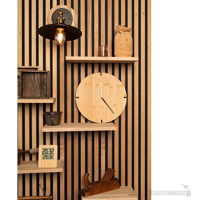 Bamboe Wandklok Naturel