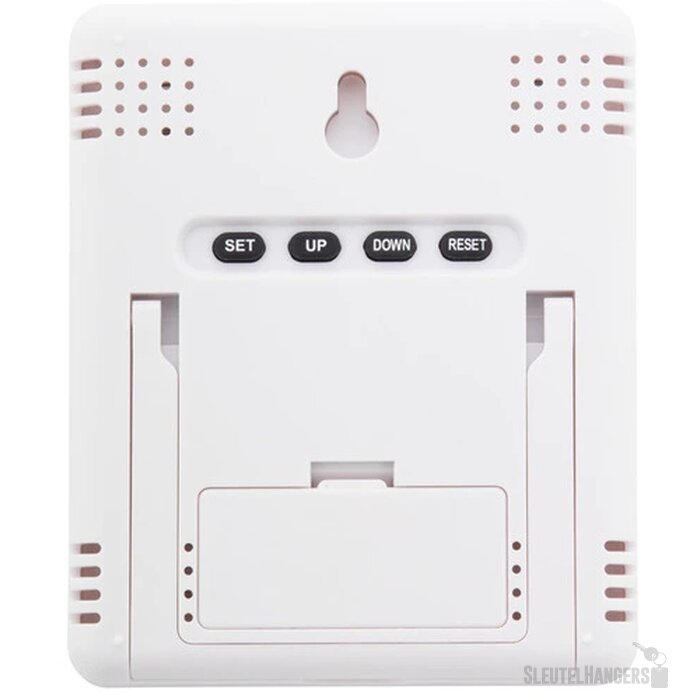 Digitale Klok Met Weerstation Naturel